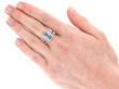 March Birthstone Aquamarine Ring 