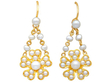 Gold Seed Pearl Earrings Antique