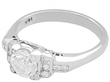 Diamond Ring with Shoulders