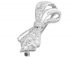 Diamond Bow Brooch