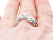 Diamond Toi et Moi Ring being worn