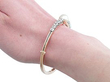 Pearl Bangle on the Wrist