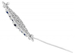 White Gold Diamond Brooch