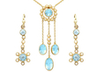 Aquamarine Necklace and Earring Set