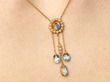 Aquamarine Pendant on the Neck
