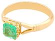 1930s Ring with Emerald and Diamond