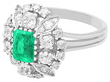Dress Ring with Emeralds