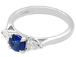 Sapphire and Diamond Trilogy Ring