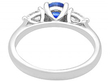 Sapphire Trilogy Ring with Diamonds