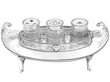 antique Georgian inkstand 