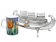 sterling silver Georgian inkstand 