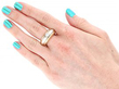 Cartier Diamond Ring Gold Wearing Image