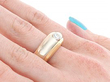 Cartier Ring with Diamond Solitaire on the Hand