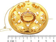 Gold Citrine Brooch UK Size