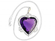 Large Amethyst Heart Pendant