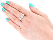 Wearing Trilogy Diamond Ring Yellow Gold