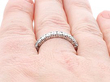 Vintage Eternity Ring Being Worn