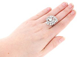 Art Deco Style Diamond Dress Ring Being Worn
