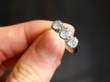 Vintage Diamond and Palladium Trilogy Ring