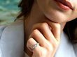 Wearing Vintage Diamond and Palladium Trilogy Ring