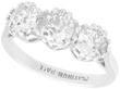 Palladium Trilogy Ring Diamonds