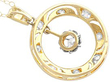Platinum and Yellow Gold Diamond Pendant