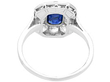 1 Carat Sapphire and Diamond Cluster Ring