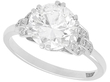 Diamond Solitaire with Diamond Shoulders 