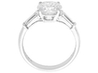 Side on View of Ring with Diamonds