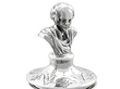Red Glass Inkwell