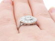 1930s Diamond Ring Being Worn