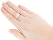 Diamond Ring in Platinum on the Hand