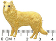 Antique Gold Dog Brooch