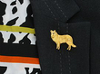Wearing Image for Antique Dog Brooch in the UK