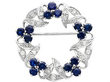 Sapphire and Diamond Brooch