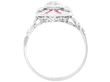 Art Deco Ruby and Diamond Ring