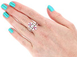 Wearing Images for Art Deco Ruby and Diamond Ring