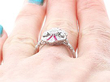 Art Deco Ring on the Hand