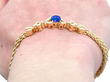 Sapphire Bracelet Being Worn
