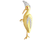 Vintage Yellow Gold Bird Brooch UK