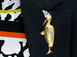 Wearing Image for Bird Brooch