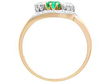 yellow gold emerald ring
