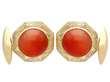Carnelian Cufflinks in Gold UK