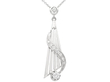 1960s Diamond Pendant in White Gold