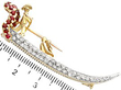 White Gold and Diamond Brooch