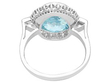 Aquamarine Art Deco Cocktail Ring
