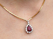 Vintage Pendant Being Worn