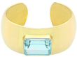 Gold Aquamarine Bangle