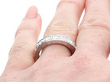 Diamond Eternity Ring down the finger view