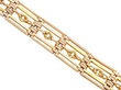 gate bracelet in yellow gold
